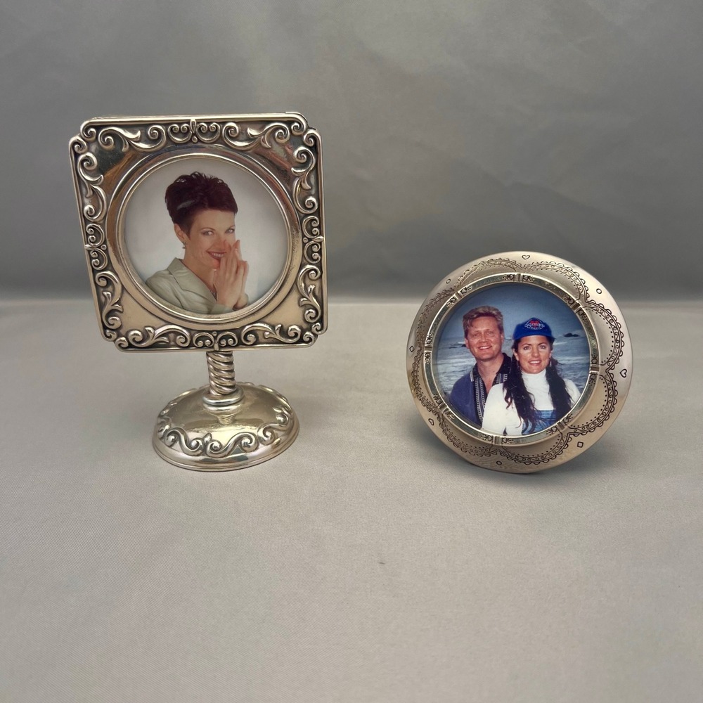 Brighton Mini Photo Frame Set Unisex OS Silver Excellent Scroll Heart HP170